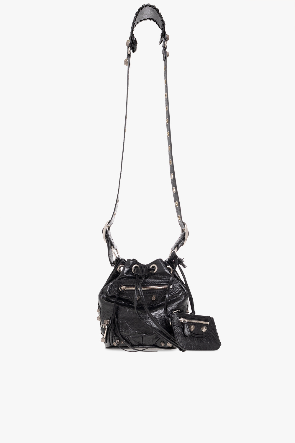 Balenciaga bucket bag black sale